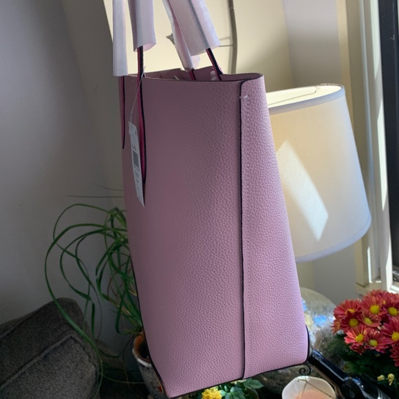 SOLD⛔️Authentic COACH Colorblock Pebbled natural leather snap Logo large tote - Picture 8 of 16